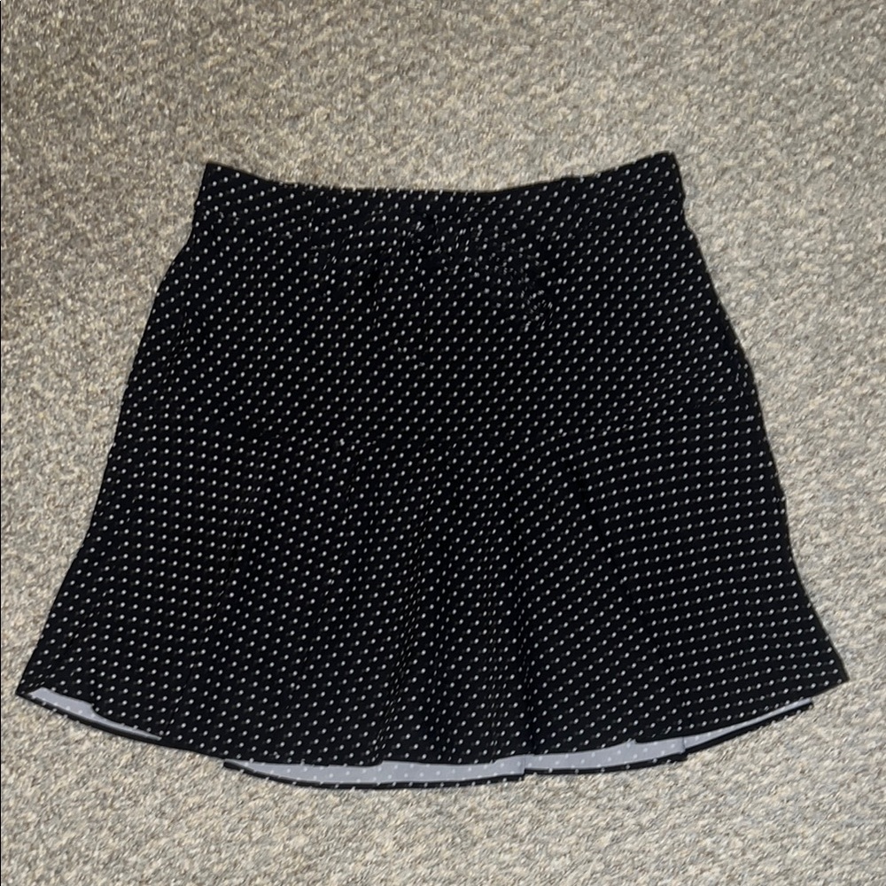 Black Polka Dot Skort. Small